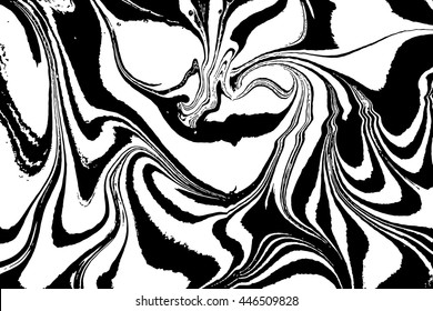 Marble wavy pattern. Abstract background illustration. Ebru, Turkish marbling art background. Suminagashi. Hand drawn marbling illustration technique. Watercolor stains, abstract background art.