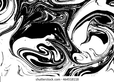 Marble wavy pattern. Abstract background illustration. Turkish marbling art background. Hand drawn marbling illustration technique. Watercolor stains, abstract background art.