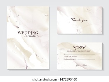 Marble wedding cover background vector set. Marble tender with texture. Modern design background for wedding, invitation, web, banner, card, pattern, wallpaper vector illustration.  Pearl yellow