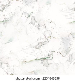Marble White Pattern. Grey Marble Abstract Watercolor. Light Water Color. Marble Wall Tile. Vector Seamless Painting. White Alcohol Ink. White Rock Stone. Grey Elegant Granite. Light Marble Background