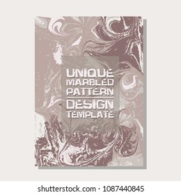 Marbled abstract background. Liquid marble pattern. Vector fluid texture. Business template design.