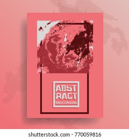 Marbled abstract background. Liquid marble pattern. Pink business template.
