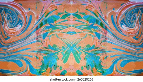 marbled artwork ebru texture, exotic abstract background 