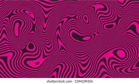Antecedentes abstractos de color negro y rosa enmarañado. Patrón de mármol líquido.