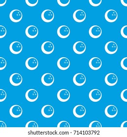 Marbled bowling ball pattern repeat seamless in blue color for any design. Vector geometric illustration