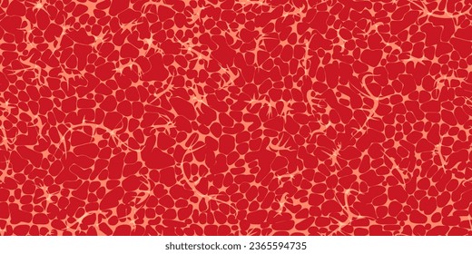 Marbled meat, wagyu texture or salmon fillet. Seamless pattern of red marbled steak. Macro illustration of oriental cuisine