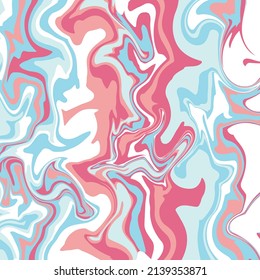 Marbled texture vector design. Bright colors mixed liquid decorative creative background. Pink, purple, blue, white colorful fluid illustration for fabric, textile design