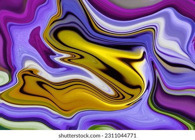Marbleized Pattern abstract painting background. Liquid marbling paint Texture. Fluid Ink Flowing abstract design.