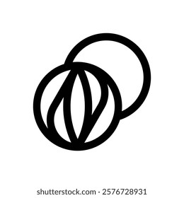 Marbles. Editable stroke vector icon.