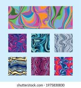 marbles seven patterns styles icons