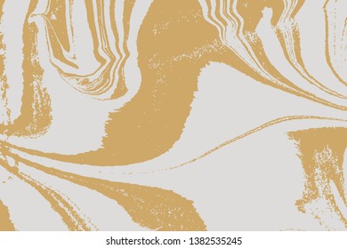 Marbling art eastern technique. Marble texture puzzle abstract background. Vector.