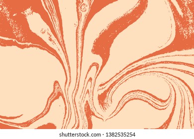 Marbling art eastern technique. Marble texture puzzle abstract background. Vector.