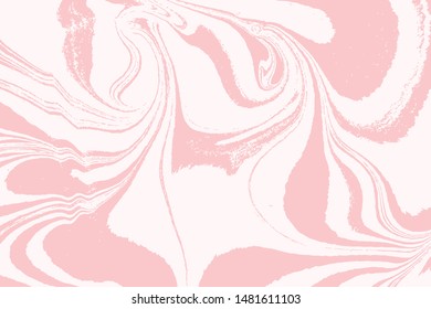 Marbling art eastern technique. Marble texture puzzle abstract background. Vector.