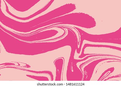 Marbling art eastern technique. Marble texture puzzle abstract background. Vector.
