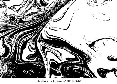 Marbling art. Traditional Turkish technique. Painting on water transfered on highly textured paper or cloth. Color paint with waves and tile pattern.