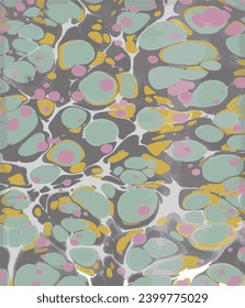 Marbling Art, Turkish art of water marbling.
