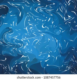 Marbling. Dark Blue Marble texture. Paint splash. Colorful fluid. Abstract liquid colored background. Vector illustration.