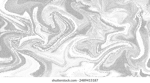 Marbling dotwork vector background. Decorative grain texture