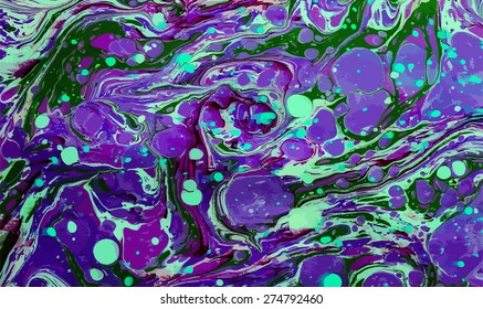 marbling style artwork ebru texture, exotic abstract background 