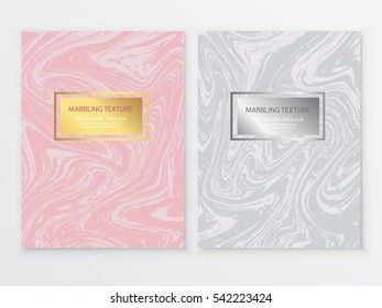 Marbling Texture design brochure.