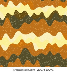 Marbling wave fluid vector seamless pattern. Striped curve line texture. Fantasy surface decorative cover. Colorful textile print design. Wave flow splash fluid shapes swatch.