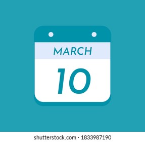 10. März Eintägiger Kalender, 10. März