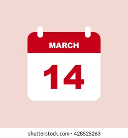 MARCH 14 calendar Icon.