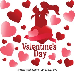 march 14 is White Valentine's day Vector illustration
