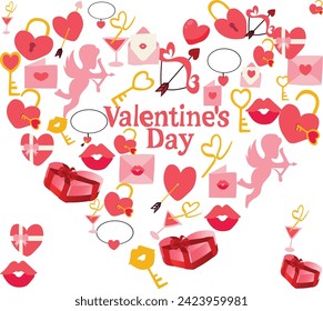 march 14 is White Valentine's day Vector illustration
