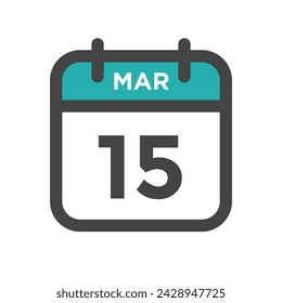 March 15 Calendar Day or Calender Date for Deadline or Appointment