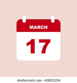 MARCH 17 calendar Icon.