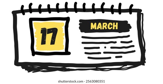 March 17th Calendar: Daily Planner, Schedule, Events