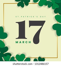 March 17th St.Patrick&#39;s Day vector