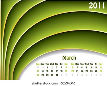 March 2011 wave design calendar