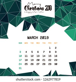 March 2019 Calendar Template