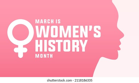 March 2022 Womens History Month Modern Stock Vector (Royalty Free ...