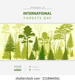 March 21 International Day Of Forests - Illustration