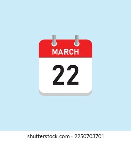 March 22 Concept Design. Vector Illustration.