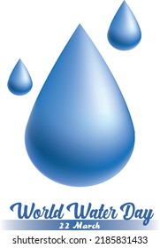 March 22 is World Water Day, and three-dimensional water droplets are very effective
