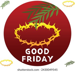 El 29 de marzo es la ilustración vectorial del Viernes Santo.
Bueno para banner, póster, tarjeta de felicitación, tarjeta de fiesta, invitación, plantilla, publicidad, campaña y redes sociales. 

