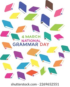March 4 is National Grammar Day Vector illustration.