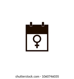 March 8 calendar icon. flat design