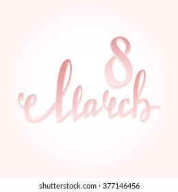 March 8 greeting card