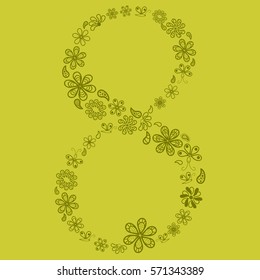 March 8. Greeting card for your design