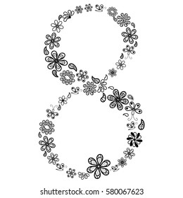 March 8. Greeting card for your design