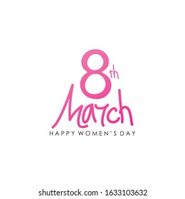 March 8 Happy Women's Day Vector Design.