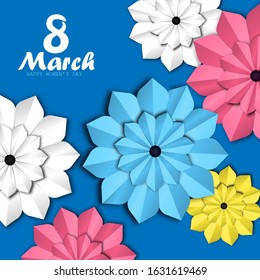 March 8. International Women's Day. Holiday. Banner for decoration. For your design.