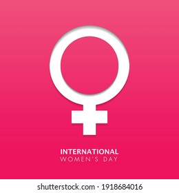 March 8. International Women's Day greeting card paper cut for your design. vector illustration