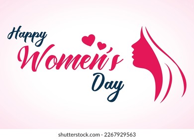 March 8. International Women's Day greeting card paper cut for your design. vector illustration