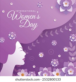 March 8 International Womens day promotion banner for product demonstration. 